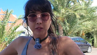 Public Outdoor Self Foot Worship Toe Licking Masturbation