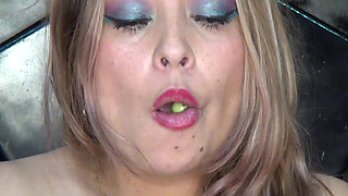 Impressive!! I Play and Swallow Huge Round Candies in the Shape of Melons