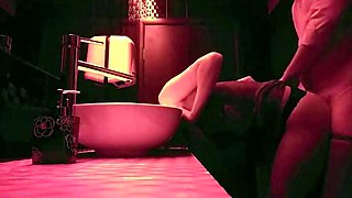 Rough Sex in the Club Bathroom with an 18-Year-Old Amateur