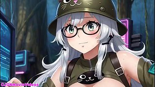 Noirs Cute Cartoon Soldier Flashes in Forest