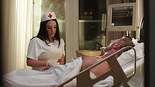 Manuel Ferrara and Angela White in intense hospital action