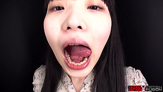 The Dry Mouth and Tongue of Soyo Higashiyama in Extreme Close-up