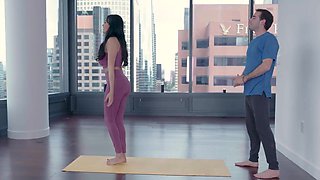 Big Tits Anissa Kate Fucks Her Yoga Instructor While On Session