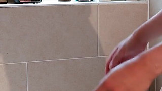 18 Year Old Redhead Gets Sensual in a Bubble Bath