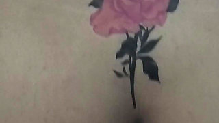 Indian Wife with Fake Tattoo Hot Mom