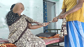 While My Stepmother Was Drinking Water, I Went There, Pulled Her Saree, and Had Sex with Her.