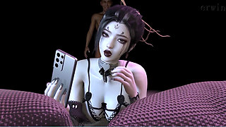 3D Cute Cosplay Babe Wearing Sexy Lingerie Got Fucked