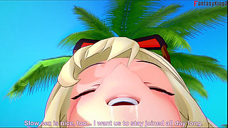 Burnice Bikini Blowjob on the Beach - 2 - Zenless Zone Zero (zzz)