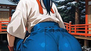 Anime girls dancing