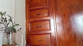 Mother in Room Shows Pants