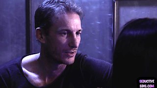 Deep Throat bitch rides hard dick in cowgirl pose