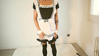Masturbating Dressed as a Maid