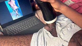 Enjoying My Pussytoy While Watching My Girlfriend Beautiful Body