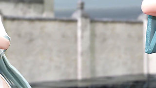 Yan He Luo Tianyi Sent Mingyue to the Elegant Hanfu Striptease of the Double