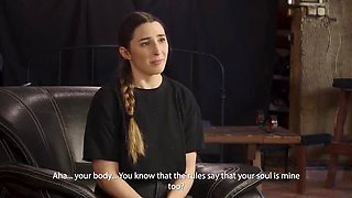 Maximilian Lomp Spanks Teen Slave Emilie's First Time BDSM Punishment Part 1