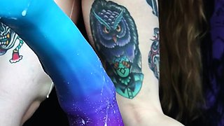 Sexy hottie Anetta Keys enjoys a solo toy masturbation