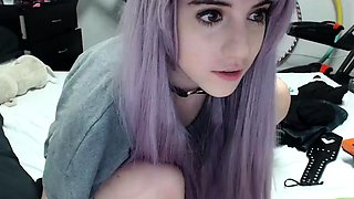 Cute blonde teen Lindsey solo toying pussy and ass
