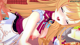 Escoffier hot sex on the kitchen - Genshin Impact