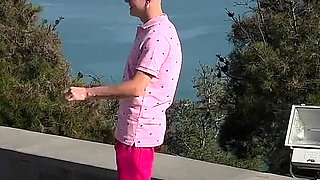 Bi Threesome - Barbie Couple Attracted a Man Who Invited Them for Hot Sex