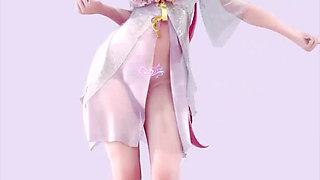 Changli-girls' Generation Pregnancy Sexy Pajamas White Tiger Pussy Open Breasts Succubus Pattern