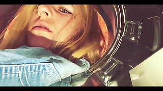 My Stepsister Got Stuck in the Washing Machine and I Decided to Help Her with My Big Dick