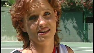 Sexy chick with perfect body is getting plowed outdoors