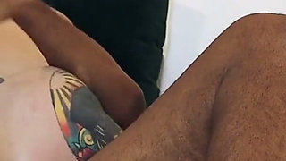 Bratty Redhead Takes the Biggest Facial Ever BBC