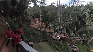 Skinny Thai harlot fucked in the pool