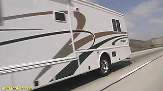 Audrey Hollander & Heather Gables Cowgirl Ride Rough Bang Van Orgy - Extreme Deep Throat Fuck Party