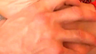 French Babe Using Her Feet and Pussy to Make Her Gym Friend Cum