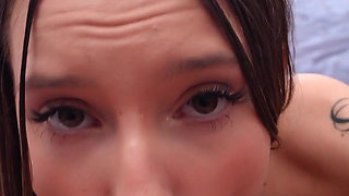 Caught Her Jerking off to Her Porn Received a Blowjob