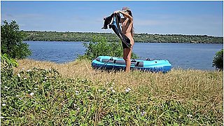 Voyeur Naked Natural Camp Girl # Nudism N Wild Camping At Cold Scandinavian Lake