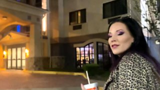 Sexy smoking hot brunette with big boobs and a fat rounf ass