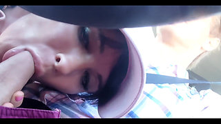 Sucking Cock While Driving