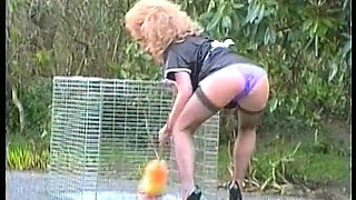 Young French Maid Outdoors