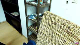 Skinny German Latina and Dirty Teen Talk Older Guys to Group Sex at Public Bar