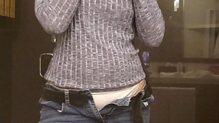 Hot Wife MILF Camgirl Jess Ryan Flashing in Hotel Room