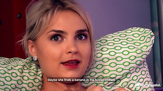 Lika Star's Beautiful Blonde in a Hot Outdoor Hostel Affair