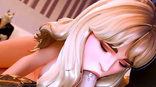 Sabrina being a public slut - fortnite animation