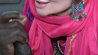 Hijabi Wife Seduced BBC Brother-in-law While Cleaning the House