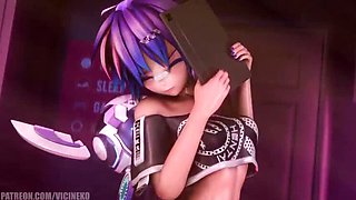 Big Cock Creampie & Cumshot in Tight Pussy - 3D Anime Animation