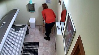 Sweet petite redhead pussy massage hidden cam fucking