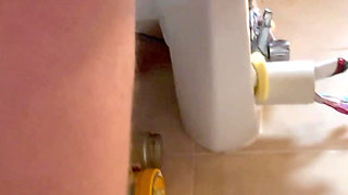 Piss wife's thong