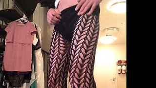 Sissy Crossdresser Plays with Sex Toy