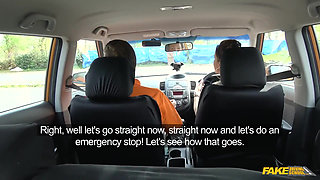 Fake Driving College - Messy Creampie and Deep Throat Blowjob Action