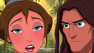 Tarzan Had Never Touched a Woman Before - Jane Let Him Explore Every Inch, and He Didn't Stop at Her Shoulders ( AI Generated )