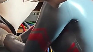 Extreme Deep Full Latex Catsuit Punch Fisting - Adelina Noir