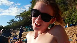 Cute blonde teen outdoor gleecute