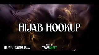 Hijab hookup - nice arab beauty leaves her trainer to spread her and work on her orgasms