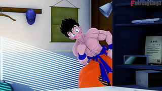 Goku Doesn't Satisfy Videl, so Gohan Helps Her - Dragon Ball Zex Series